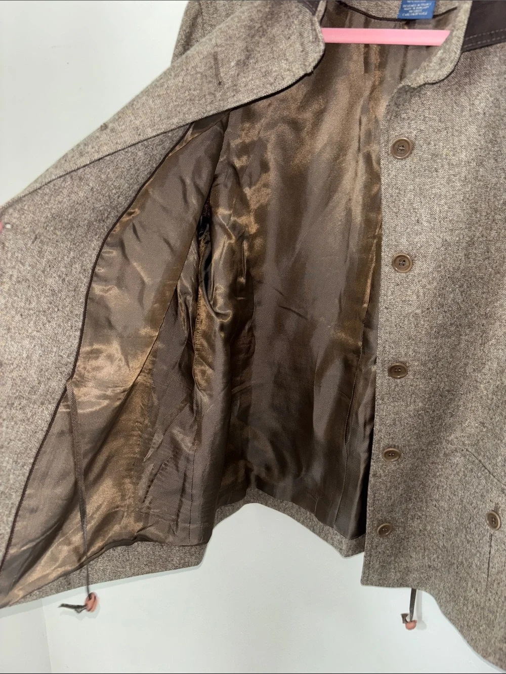 Faconnable Brown Wool Tweed Jacket Sz XL & Pant Sz 12 - Picture 5 of 16